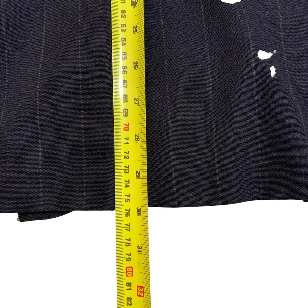 Polo Ralph Lauren University Club Mens Navy Pinstripe‎ Virgin Wool Blazer USA